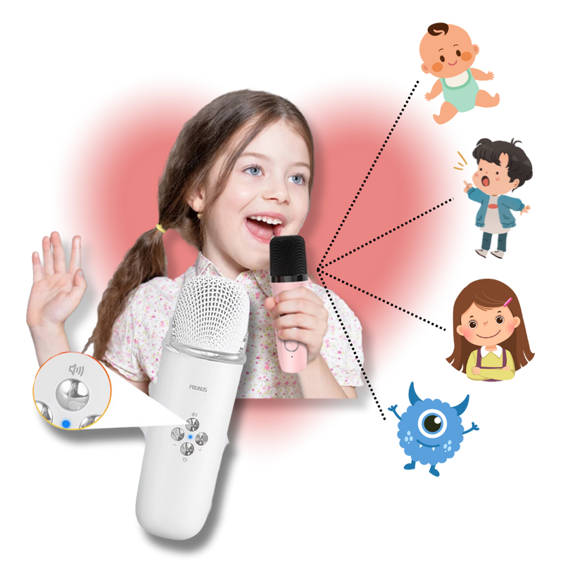 Bluetooth Dual Mic Kids Mini Karaoke