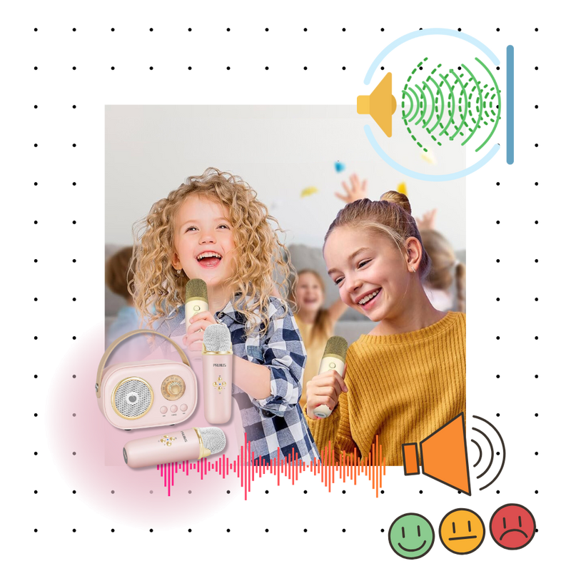 Bluetooth Dual Mic Kids Mini Karaoke