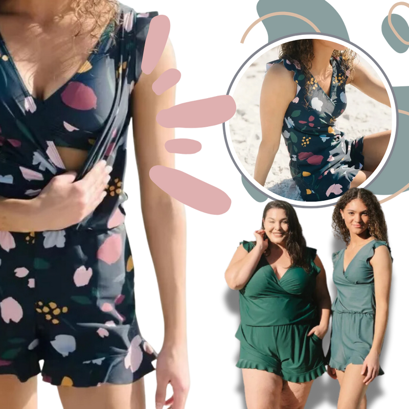 Built In Bra Swim Romper