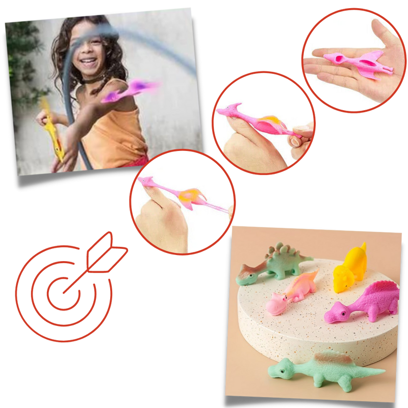 Sticky Slingshot Finger Dinosaur