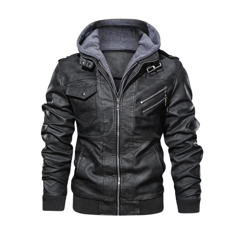 Classic Brown Leather Motorcycle Jacket