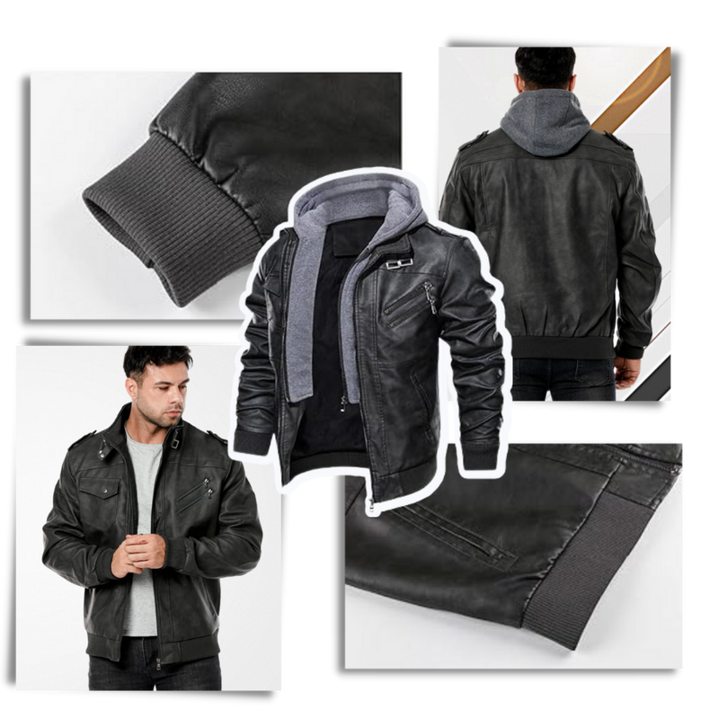 Classic Brown Leather Motorcycle Jacket