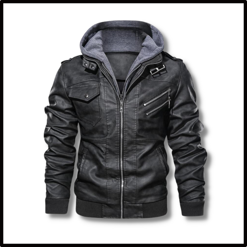 Classic Brown Leather Motorcycle Jacket