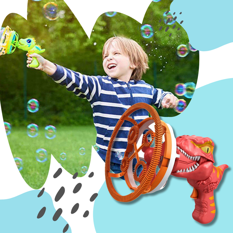 Colorful Dinosaur Bubble Machine