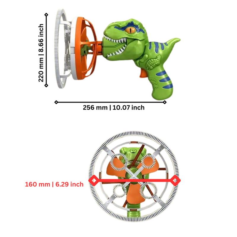Colorful Dinosaur Bubble Machine