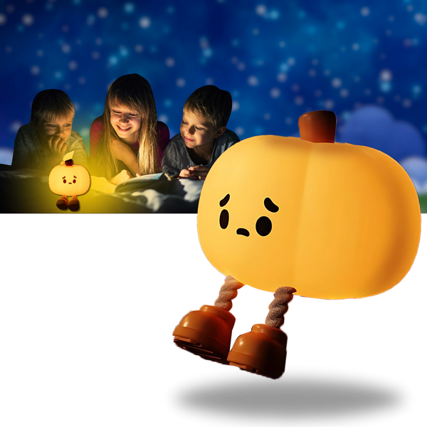 Cute Sad Pumpkin Night Light