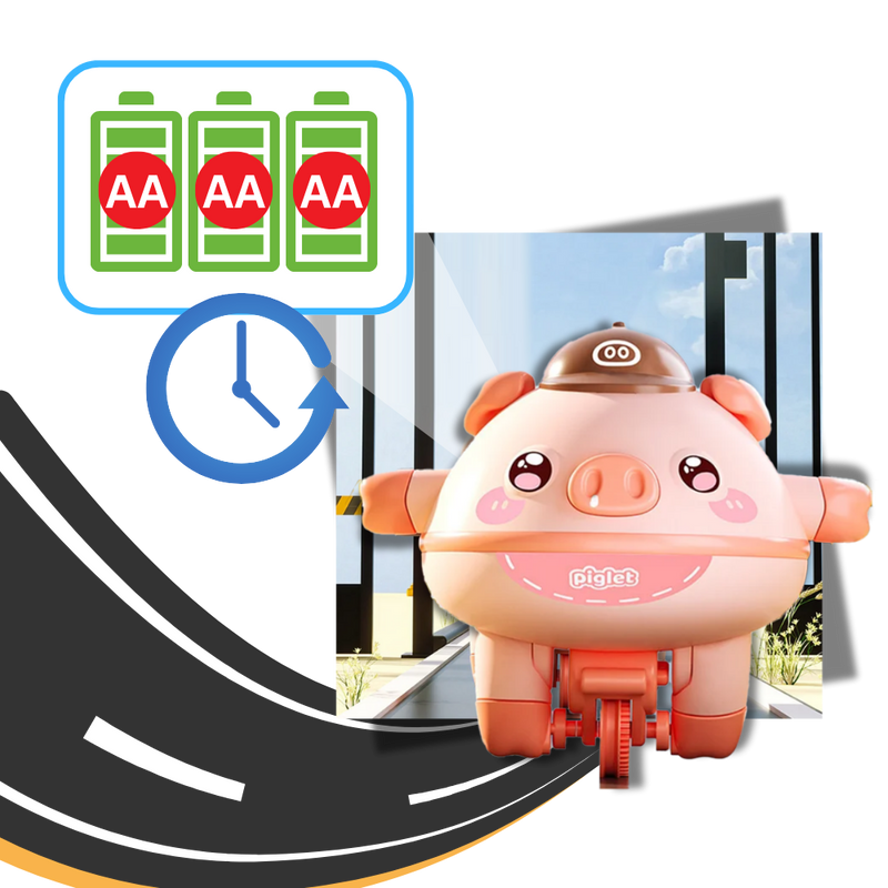 Cutesy Tightrope Piggy Toy