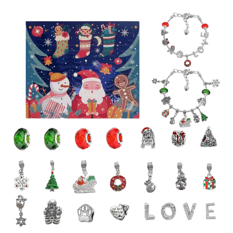DIY Jewelry 24-day Countdown Advent Calendar