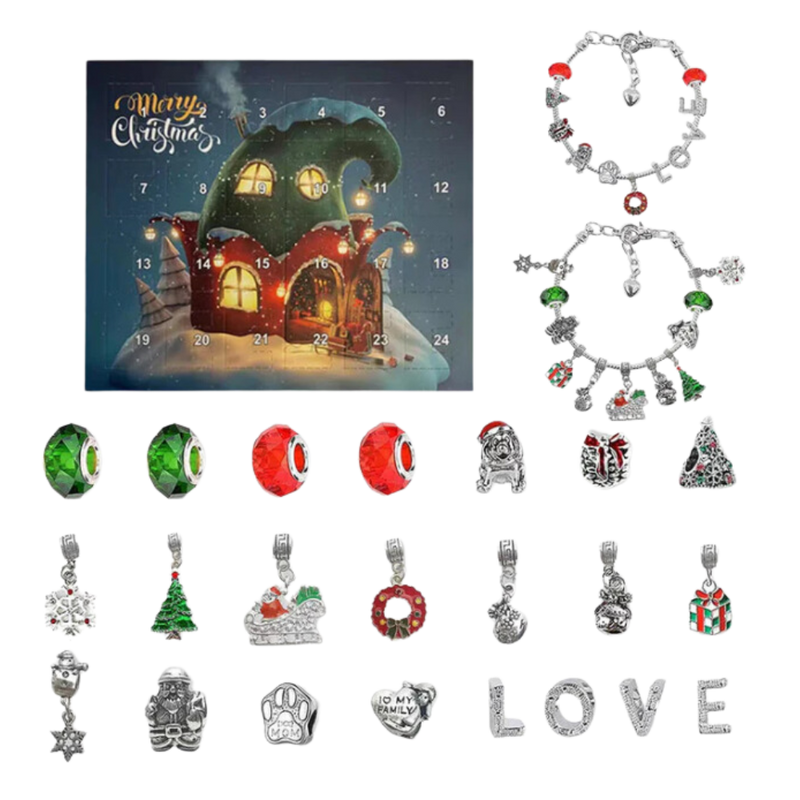 DIY Jewelry 24-day Countdown Advent Calendar