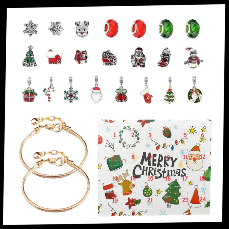 DIY Jewelry 24-day Countdown Advent Calendar