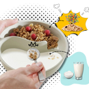 Dry-Wet Separation Cereal Bowl