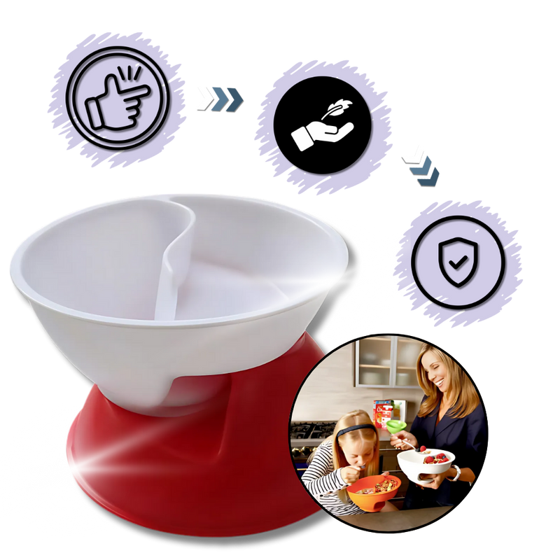 Dry-Wet Separation Cereal Bowl