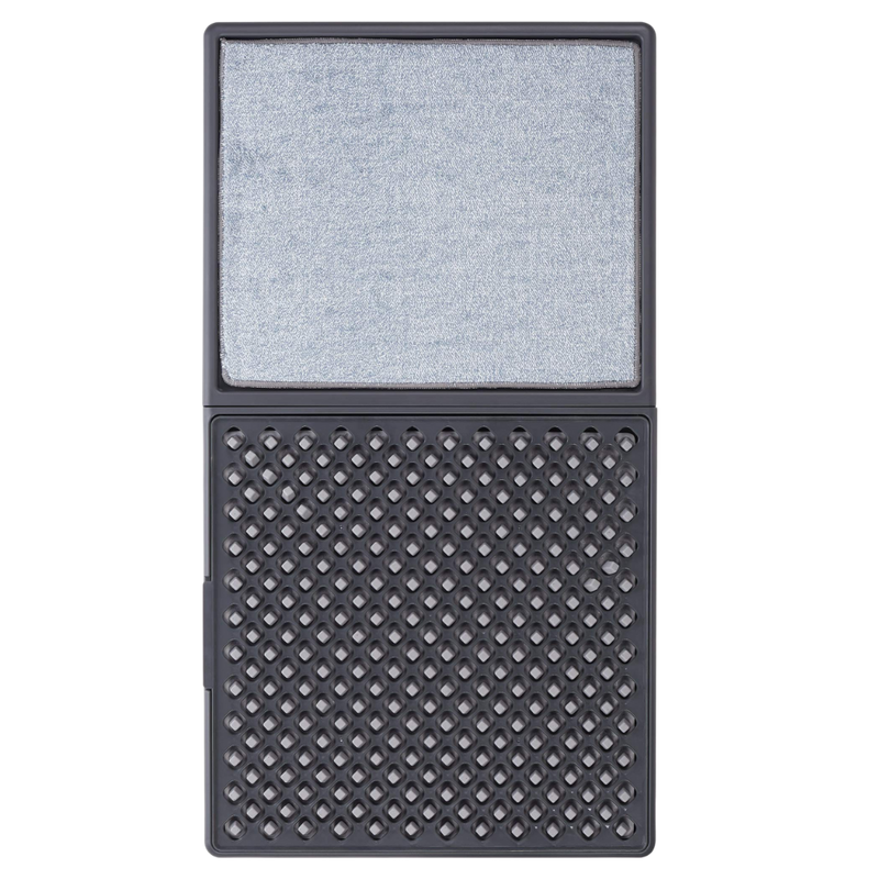 Dual Cleaning Zones Sanitizing Door Mat