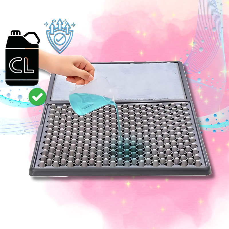 Dual Cleaning Zones Sanitizing Door Mat