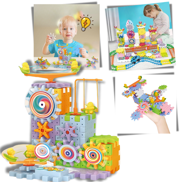 Dual Operation Educational Gear Building Blocks
