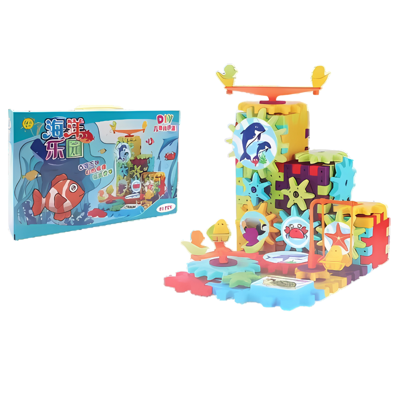 Dual Operation Educational Gear Building Blocks