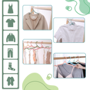 Dual-Size Foldable Clothes Hangers