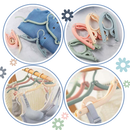 Dual-Size Foldable Clothes Hangers