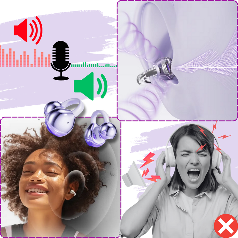DualSync Clip Headphones