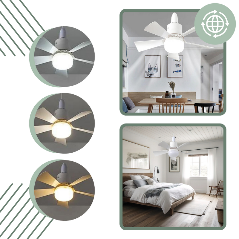 E27 Socket Fan Light