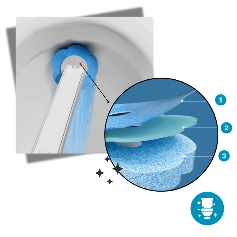 Efficient Cleaning Disposable Toilet Brush