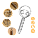 Effortless Stainless Steel Danish dough whisk