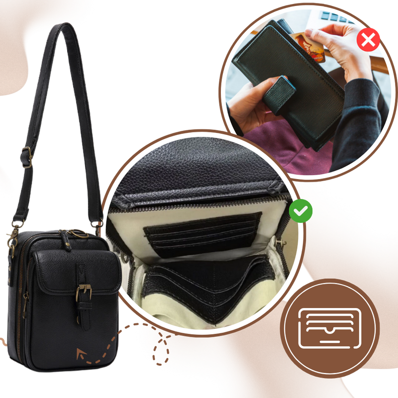 Vintage All-in-One Crossbody Bag