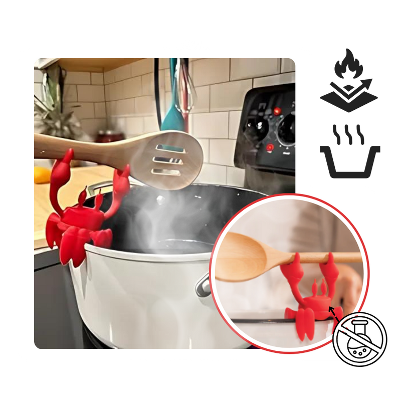 Fun Crab Non-Slip Spoon Holder