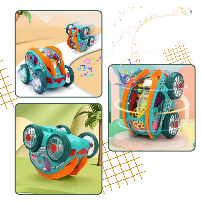 Gear-Powered Speedlite Toy Car
