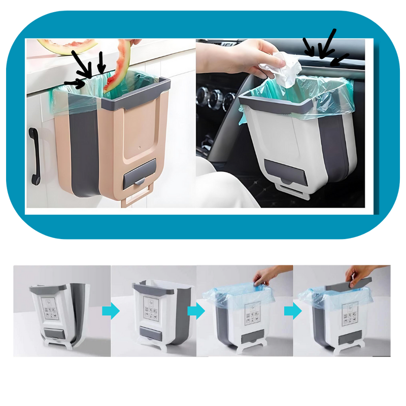 High Capacity Collapsible Trash Can