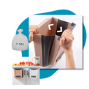 High Capacity Collapsible Trash Can