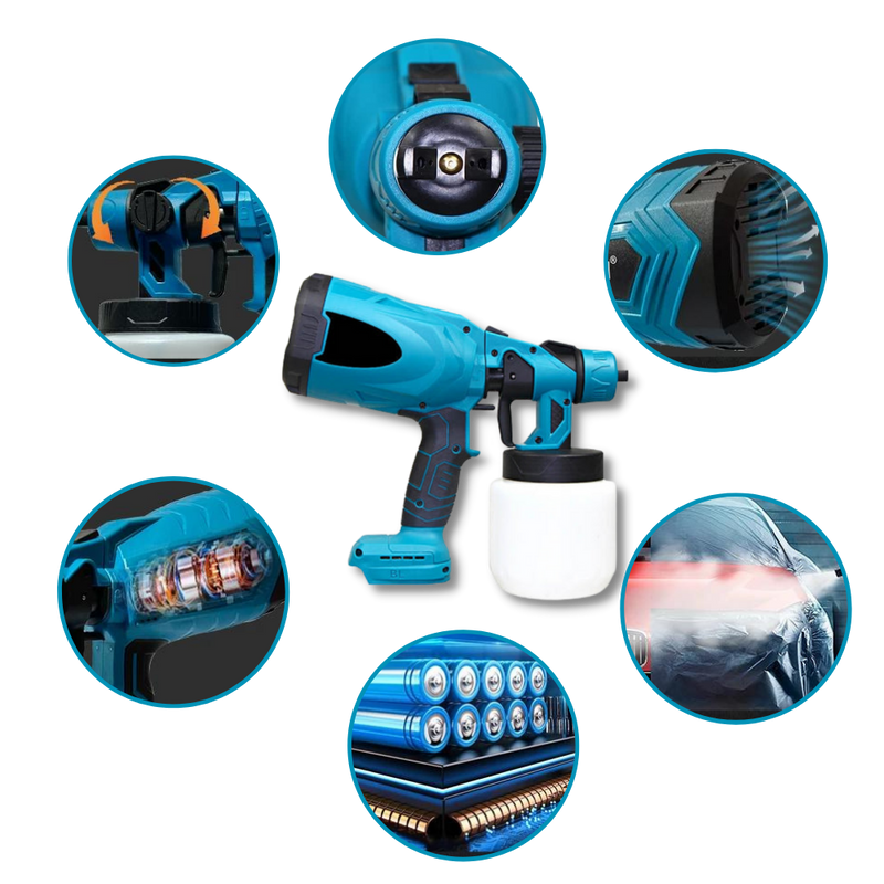 High-pressure Cordless Paint Sprayer Gun