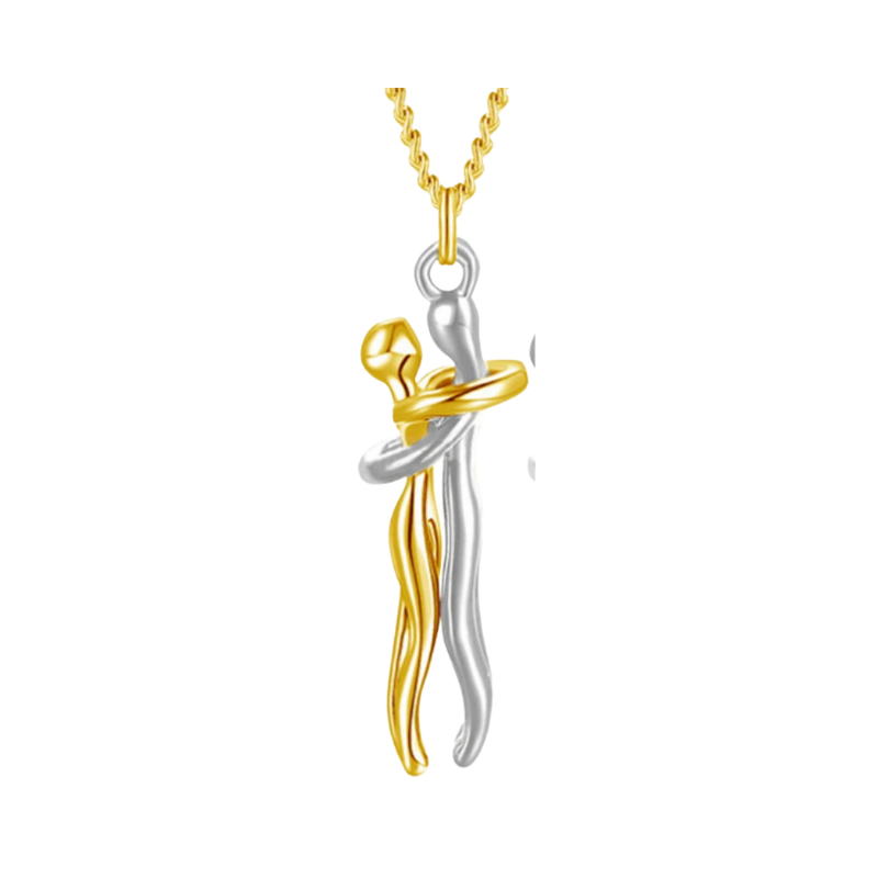 Hug Love Couple Necklace