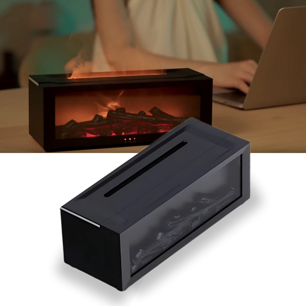 LED Fireplace Simulation Essential Oil Diffuser