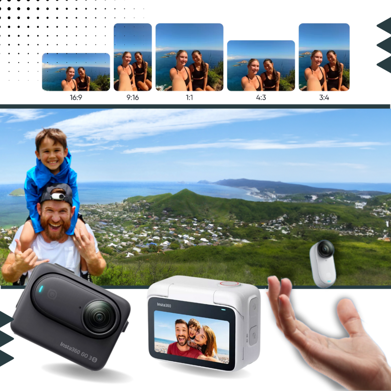 Magnetic Mounting Insta 360 hands Free Camera