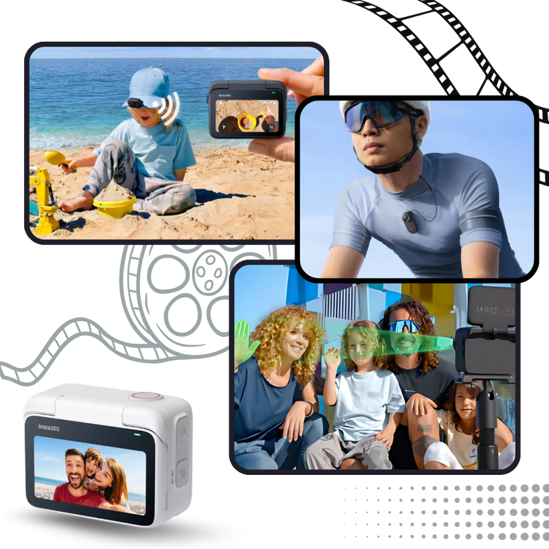 Magnetic Mounting Insta 360 hands Free Camera