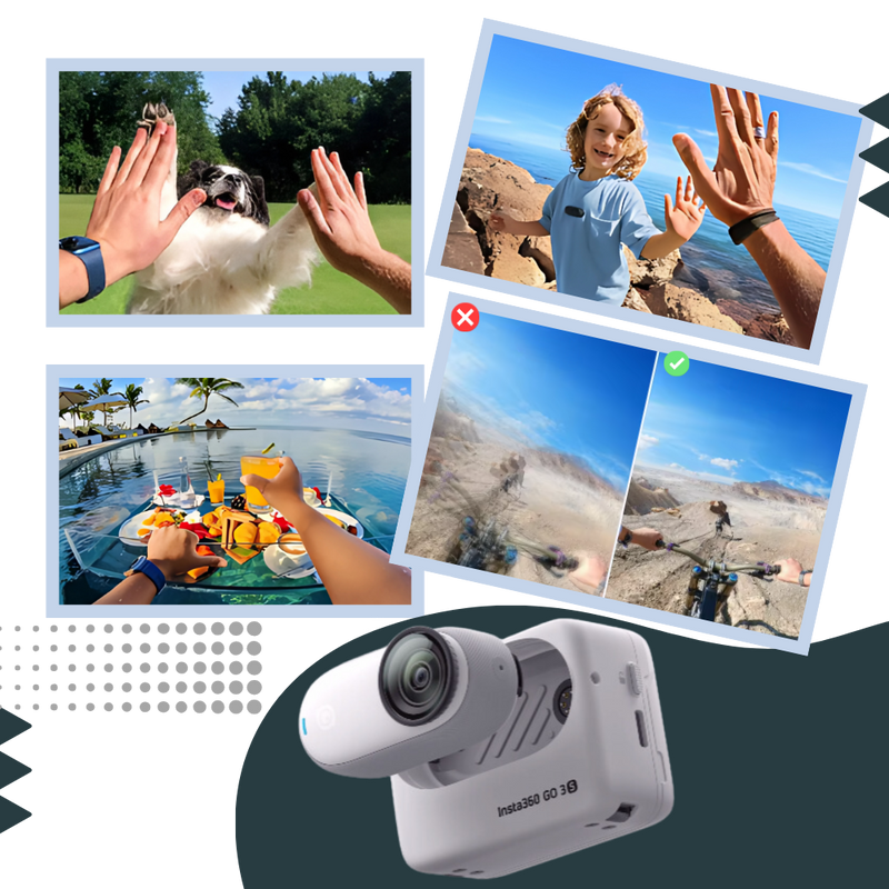 Magnetic Mounting Insta 360 hands Free Camera