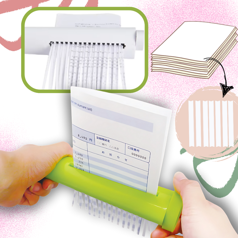 Manual Portable Paper Shredder