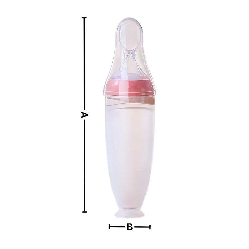 Mess-Free Silicone Spoon Feeding Bottles