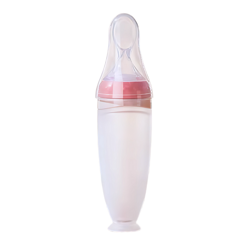 Mess-Free Silicone Spoon Feeding Bottles