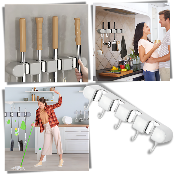 Multifunctional Broom Holder