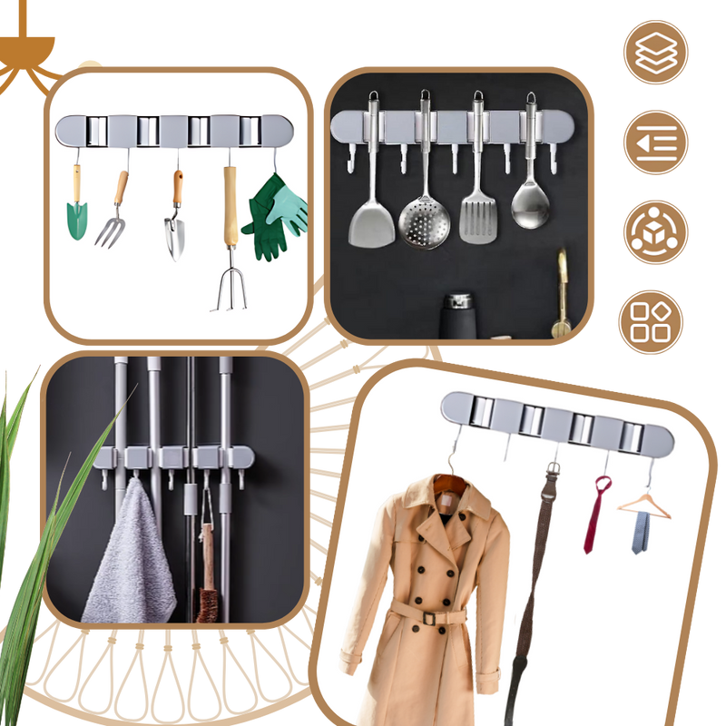 Multifunctional Broom Holder