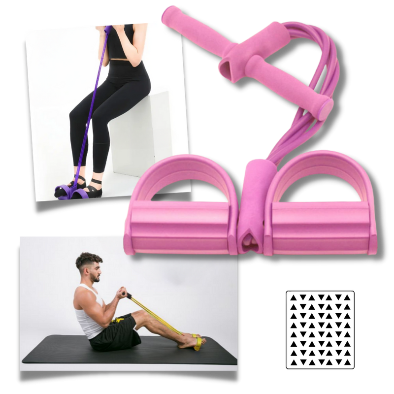 Multifunctional Pedal Resistance Bands Fitness 4 Tube