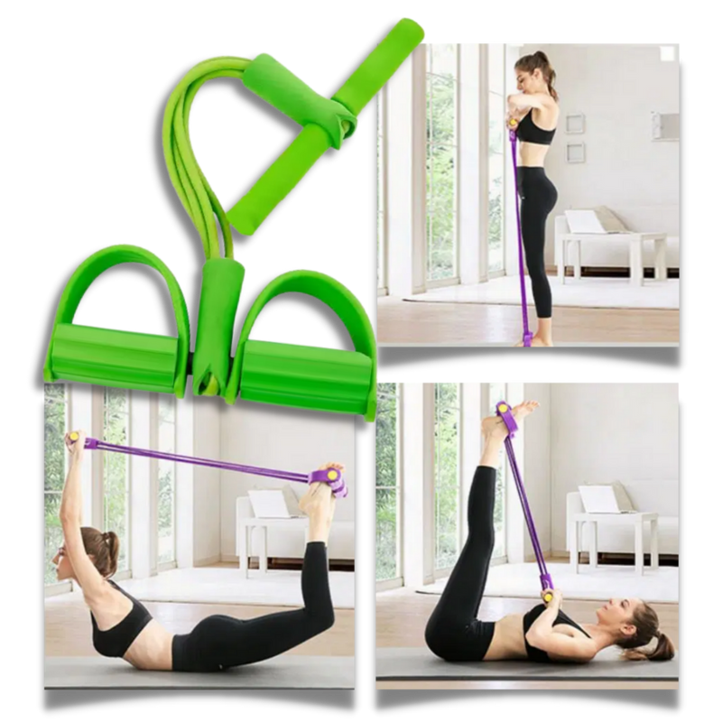 Multifunctional Pedal Resistance Bands Fitness 4 Tube