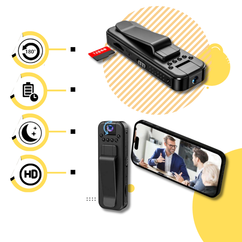 OTG Compatible Wireless Vlog Body Camera