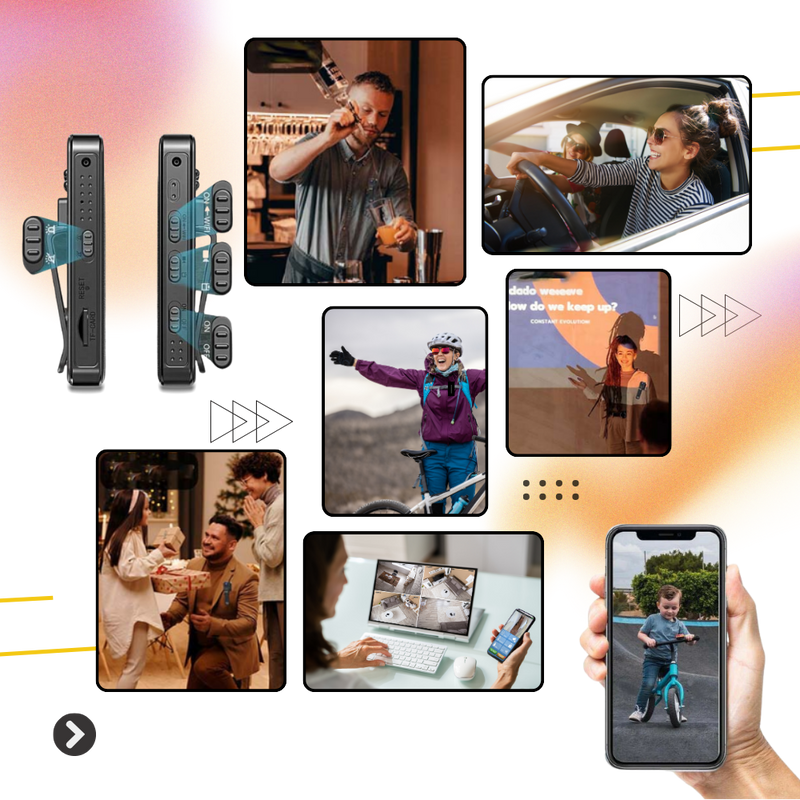 OTG Compatible Wireless Vlog Body Camera