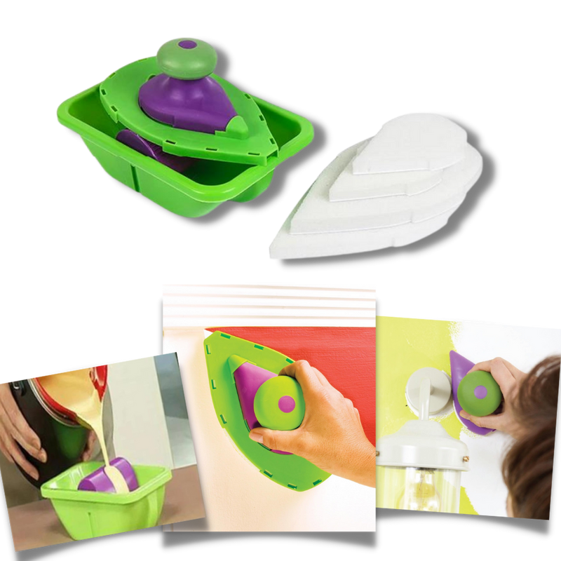Paint Edger Set 4pcs Sponge Point and Decorative