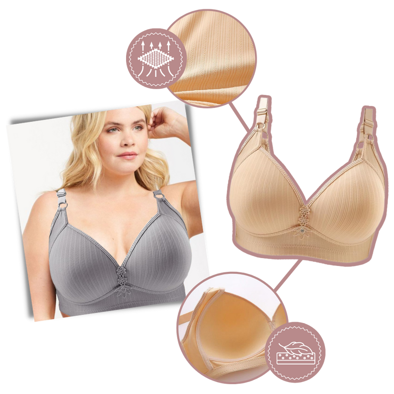 Plus Size Wireless Push-Up Bra