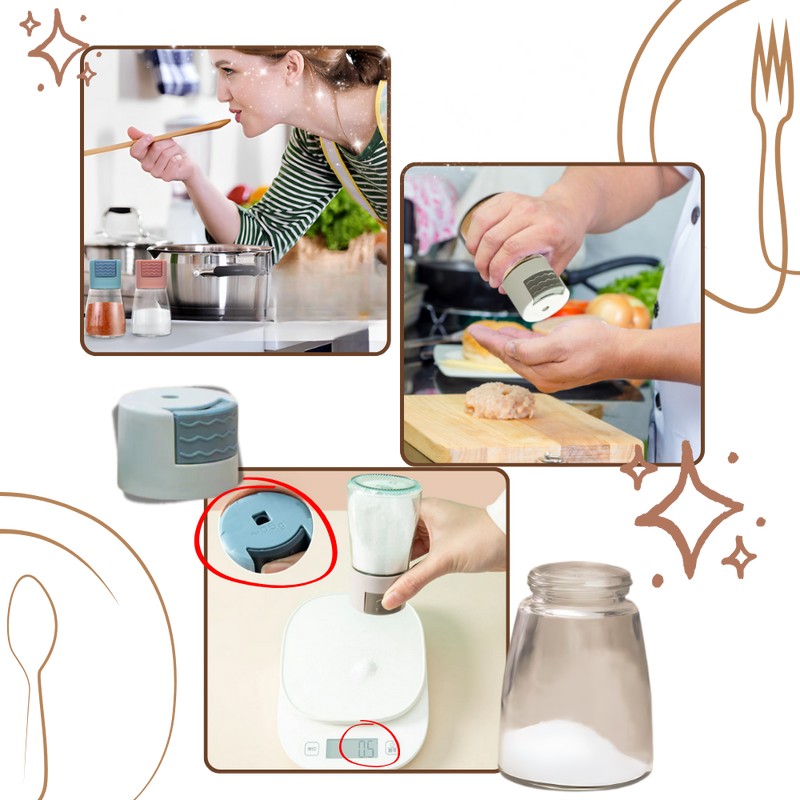 Precise Control Salt and Pepper Shakers