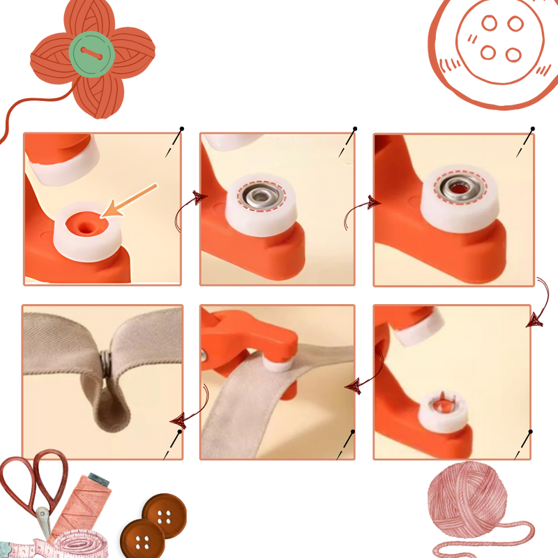 Quick Assembly Snap Button Press